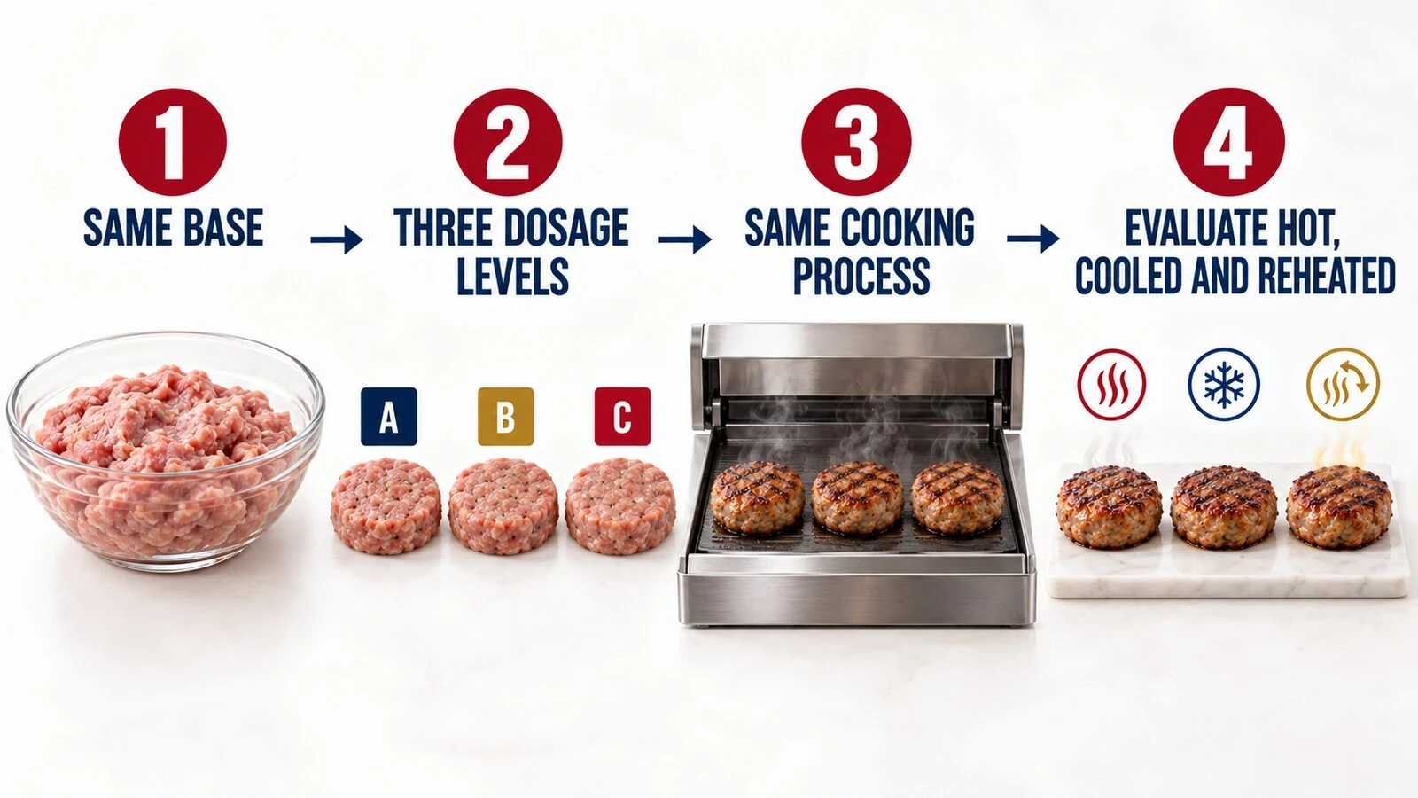 info-1-1 Controlled dosage testing for meat flavor
